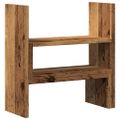 vidaXL Stolový organizér nastav. staré drevo 40x17x41cm kompozit.drevo