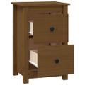 vidaXL Nočné stolíky 2 ks medovohnedé 40x35x61,5 cm borovicový masív