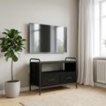 vidaXL TV skrinka 67,5 x 33 x 50 cm Čierny dub Kompozitné drevo