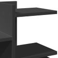 vidaXL Organizér na stôl, čierny 49x20x52,5 cm, kompozitné drevo