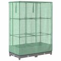 vidaXL Záhon s krytom na skleník ratanový vzhľad 80x40x123 cm