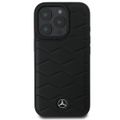 Puzdro Mercedes pre iPhone 16 Pro 6,3" MEHCP16L23RWRSK Hardcase MB Waves Kožené čierne