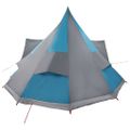 vidaXL Tipi stan so strechou s úložiskom Modrá 510 x 690 x 330 cm taft