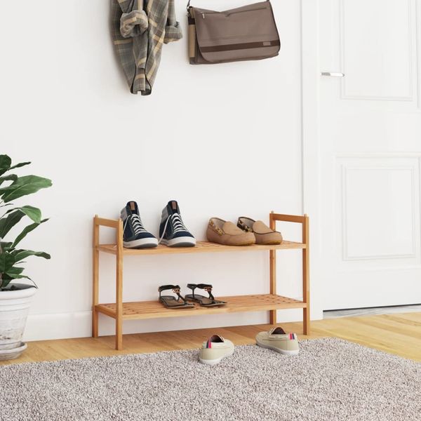 vidaXL Stojany na topánky 69x27x41 cm masívny orech