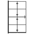 vidaXL Skladací sprchový kút ESG 80x140 cm čierny