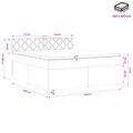 vidaXL Posteľ boxspring s matracom Svetlosivá 140 x 200 cm Zamat