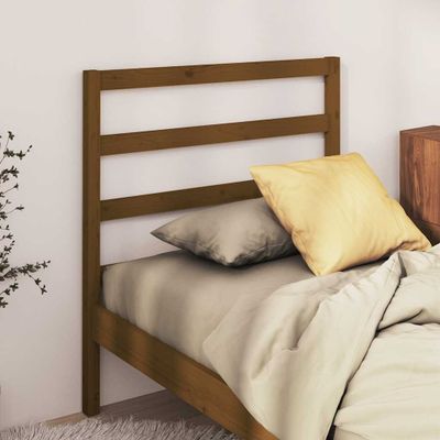 vidaXL Čelo postele medovohnedé 106x4x100 cm masívna borovica