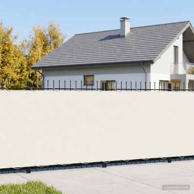 vidaXL Záclona na balkónové súkromie 200 x 300 cm Textil s PU povlakom