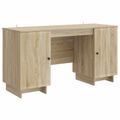 vidaXL Stôl Dub sonoma Kompozitné drevo 142,5 x 50 x 75 cm