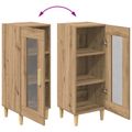 vidaXL Servírovacia skriňa Remeselný dub 34.5 x 32.5 x 90 cm