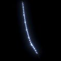 vidaXL LED Vianočný stromček so zemnými kolíkmi Studená biela 306 cm