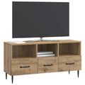 vidaXL TV skrinka 102 x 34,5 x 50 cm Dub artisan Kompozitné drevo