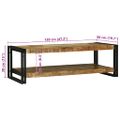 vidaXL Konferenčný stolík Hnedá 120 x 50 x 38 cm Masívne mango drevo