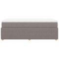 vidaXL Boxspring posteľ s matracom sivohnedý 100x200 cm látka
