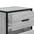 vidaXL Nočné stolíky 2 ks sivý dub sonoma 40x31x50 cm kompozitné drevo