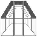 vidaXL Klietka pre sliepky 2x8x2 m pozinkovaná oceľ
