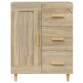 vidaXL Komoda vo farbe dubu sonoma 69,5x34x90 cm spracované drevo