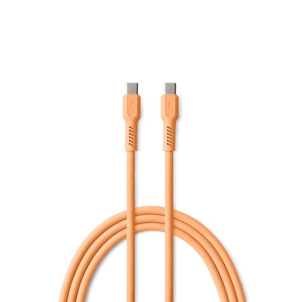 Kábel COLORUM USB-C - USB-C 1,8 m, 3A, CK60-CC-14 x Peach Fuzz