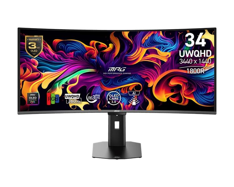 MSI MPG/341CQR QD-OLED X36/34''/QD-OLED/wQHD/360Hz/0,03ms/Čierna/3R