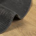 vidaXL Koberec IZA krátky vlas škandinávsky vzhľad antracit Ø80 cm