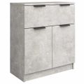 vidaXL Komoda betónová sivá 60x30x70 cm spracované drevo