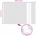 vidaXL Hexagonálny plot 0,8 x 100 m PVC Zelená