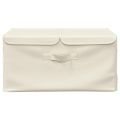 vidaXL Úložné boxy 2 ks látkové 50x30x25 cm krémové