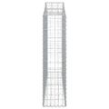 vidaXL Oblúkové gabionové koše 6 ks 200x30x120/140 cm pozink. železo