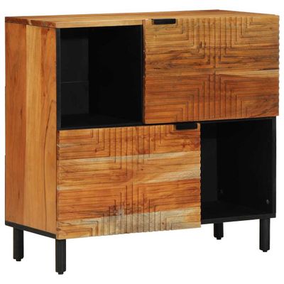 vidaXL Servírovacia skriňa Hnedá 80 x 33 x 75 cm Masívne mango drevo