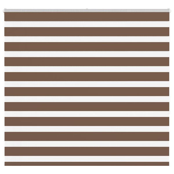 vidaXL Zebra roleta hnedá 160x150 cm šírka látky 155,9cm polyester