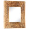 vidaXL Ručne vyrezávané zrkadlo 50x50x2,5cm masívne mangovníkové drevo