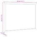 vidaXL Tabuľa s rámom z masívneho borovicového dreva čierna 40x30 cm