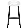 vidaXL 5-dielna barová súprava biela
