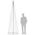 vidaXL Vianočný stromček, kužeľ, 330 LED, teplé biele svetlo 100x300cm
