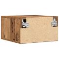 vidaXL Nočný stolík 35 x 35 x 20 cm Kompozitné drevo Staré drevo
