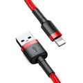 Baseus Cafule USB Lightning kábel 2,4 A 1 m (čierny + červený)