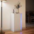 vidaXL Komoda s LED biela 77x34x85 cm kompozitné drevo