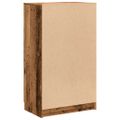 vidaXL Botník staré drevo 59x35x100,5 cm kompozitné drevo