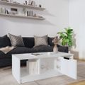 vidaXL Konferenčný stolík biely 102x50x36 cm kompozitné drevo