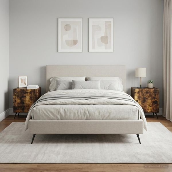 vidaXL Nočný stolík 2 ks Dymový dub 43 x 34,5 x 50 cm Kompozitné drevo