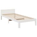 vidaXL Posteľný rám bez matraca biely 80x200 cm borovicový masív