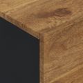 vidaXL Komoda s 3 dvierkami 40x33x110 cm masívny mangovník a železo
