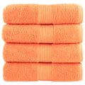 vidaXL Prémiové umývacie utierky SOLUND 4 ks oranžové 30x30 cm 600 g/m²