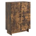 vidaXL Servírovacia skriňa Dymový dub 66 x 34,5 x 90 cm