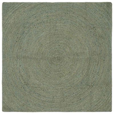 vidaXL Kusové koberce Olivovo zelená 120 x 120 cm Juta