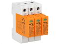 Prepäťová ochrana VCX DC trieda T1T2 (B+C) 3P 1200 V 12,5 kA RED