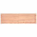 vidaXL Stolová doska bledohnedá 140x40x(2-6) cm ošetrený masívny dub