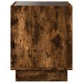 vidaXL Konferenčný stolík s nekonečnými LED dymový dub 50x50x50 cm