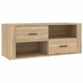 vidaXL TV skrinka dub sonoma 100x35x40 cm spracované drevo