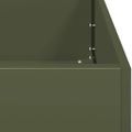 VidaXL kvetináč Olive Green 80x40x80 cm Oceľ valcovaná za studena